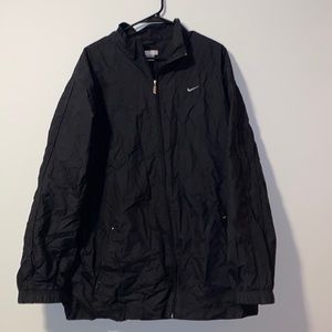 XL Unisex Lined Nike collared Jacket Black